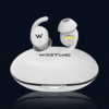 Westend Little Marvel urheilokuulokkeet – tuotekuva, sivuprofiili ja design